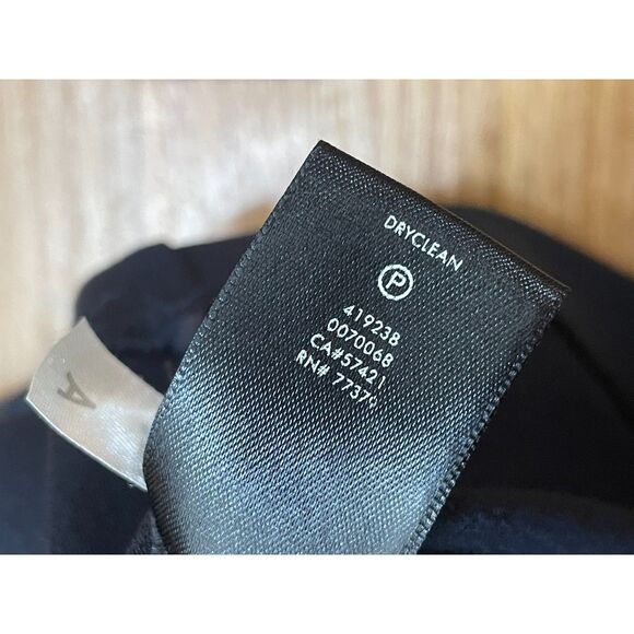 Ann Taylor Women's 10 Black Dress Polyester Sheath Twisted Wrap Knotted Cocktail - Picture 4 of 9